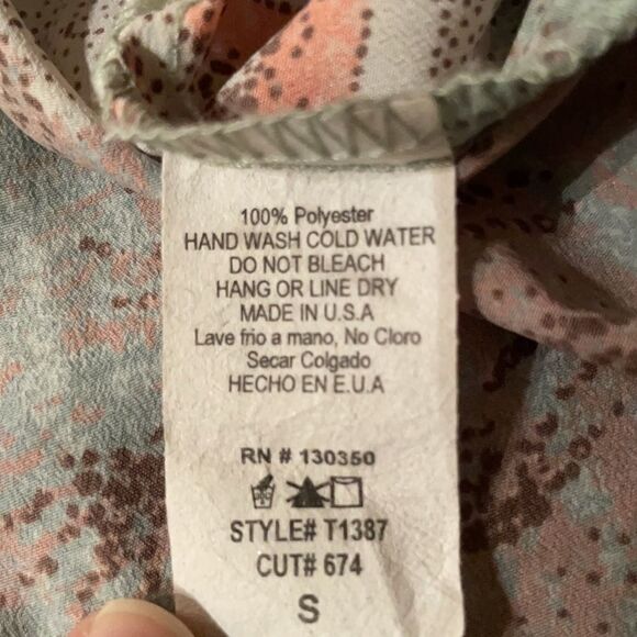 Peppermint Sleeveless Blouse with Lace Inserts Size Small - Picture 8 of 8